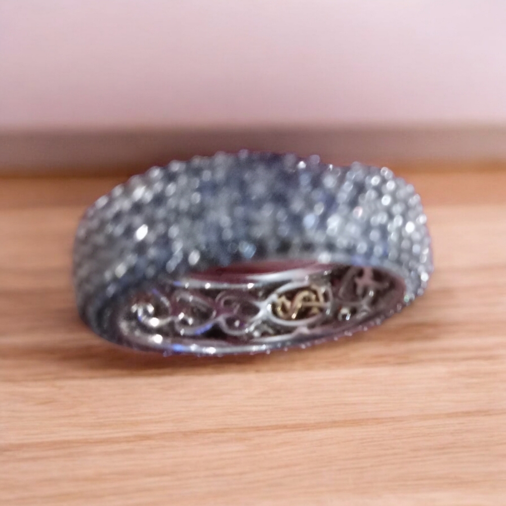 Size 7.5 Levian Pave Eternity Band